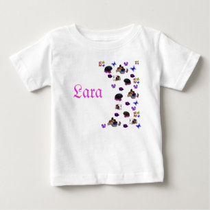 "Lara", Namn Med Marsvin Och Stillaftonsviol, T Shirt