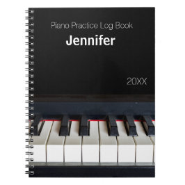 Lära Piano, Bok i Piano Practice Log Anteckningsbok