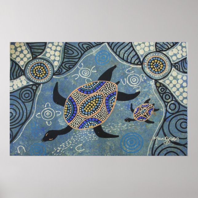 Lära till Simma Poster av Mundara (Framsidan)