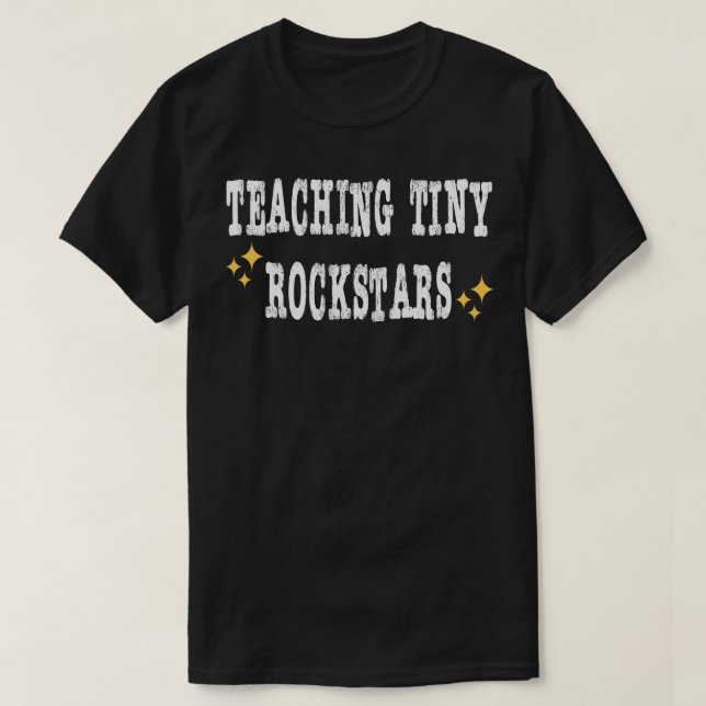 Lära Tiny Rockstars Music Lärare 1 T Shirt (Design framsida)