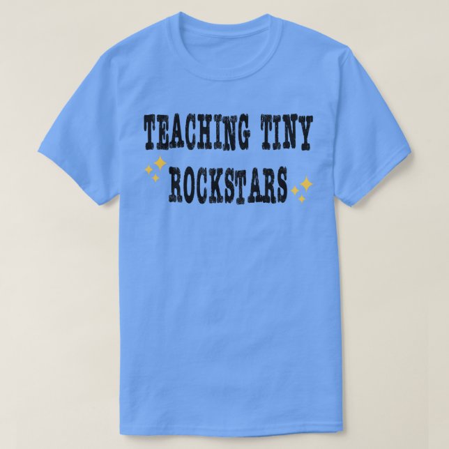 Lära Tiny Rockstars Music Lärare T Shirt (Design framsida)