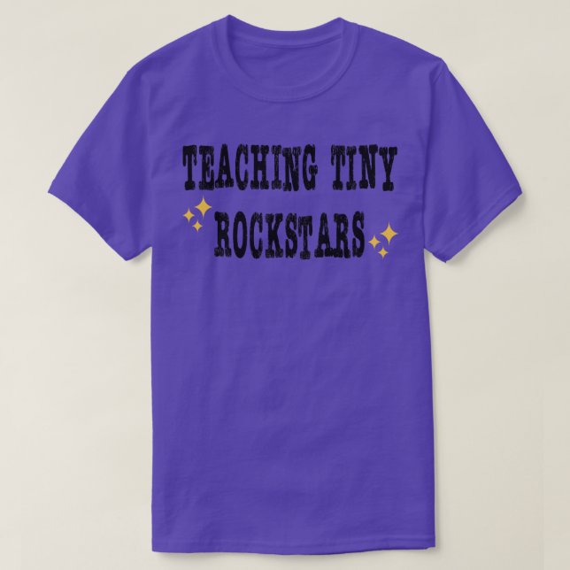 Lära Tiny Rockstars Music Lärare T Shirt (Design framsida)