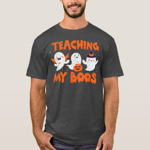 Lära ut min Boos-lärare Ghost Halloween Cos T Shirt