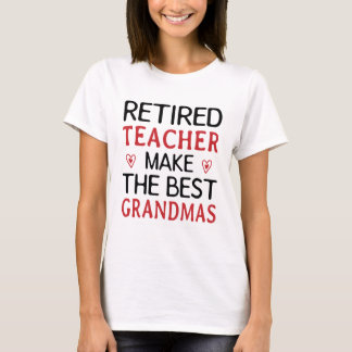 Lärade lärare gör bästa mormor t shirt
