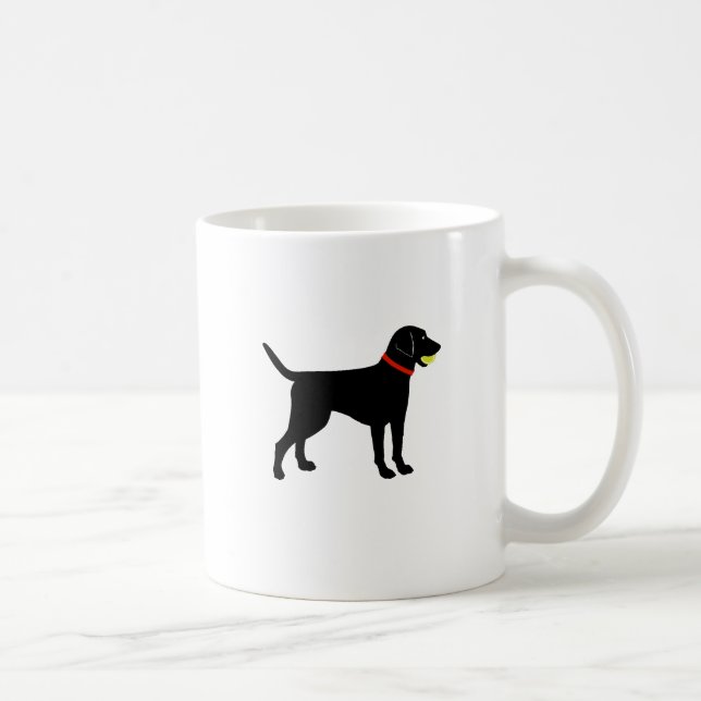 Larador Fetch, Svart lab play boll Kaffemugg (Höger)