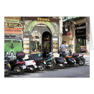 LaRambla för g/nc Barcelona sparkcyklar Hälsningskort