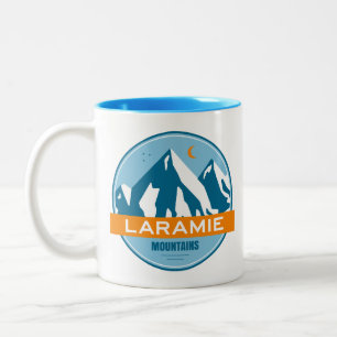 Laramie Mountains Wyoming Stars Måne Två-Tonad Mugg