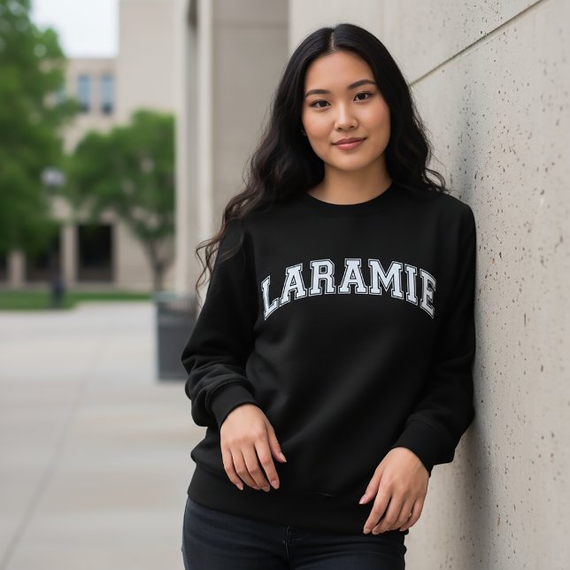 LARAMIE Universitetsstil-tröja Amerika College Lång Ärmad Tröja (Skapare uppladdad)