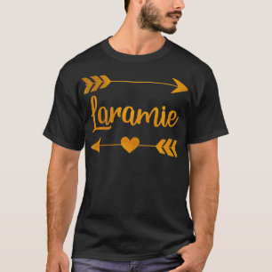 LARAMIE WY WYOMING Funny City Home Roots USA Kvinn T Shirt