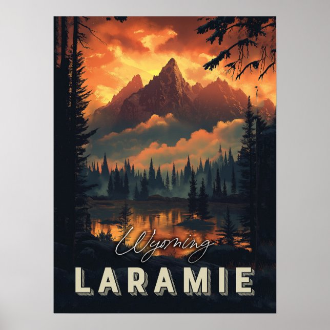 Laramie Wyoming Vintage Poster (Framsidan)