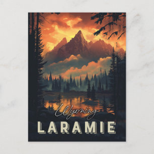 Laramie Wyoming Vintage Vykort