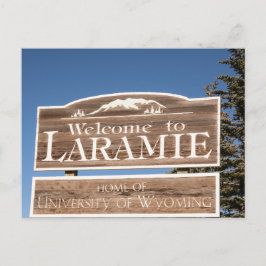 Laramie Wyoming vycard Souvenir Travel Vykort
