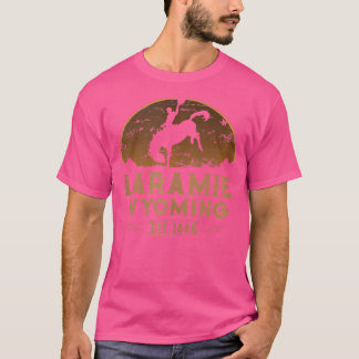 Laramie Wyoming Wy Vilda western Rodeo Cowboy T Shirt