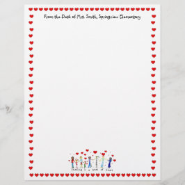 Lärande är ett hjärt-letterhead-arbete