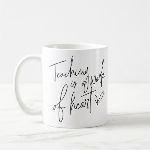 Lärande är ett hjärtearbete kaffemugg