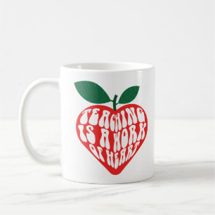 Lärande är ett hjärtearbete kaffemugg