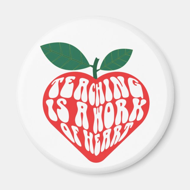 Lärande är ett hjärtearbete magnet (Framsidan)