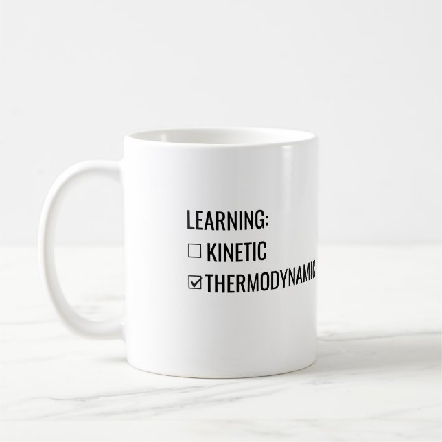 Lärande är Kinetiskt inte Termodynamiskt Mugg (Vänster)