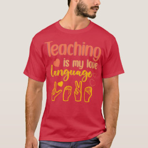 Lärande är My Kärlek Language Funny Gift 2 T Shirt