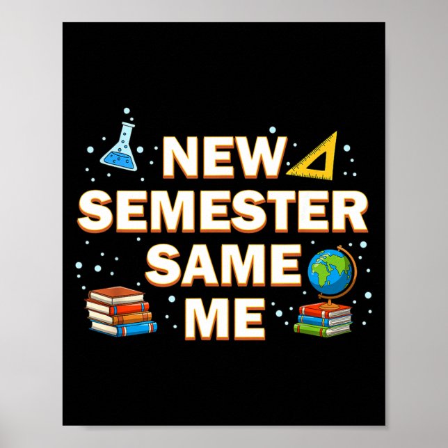 Lärande för prov Student Lär Skola Ny Poster (Framsidan)