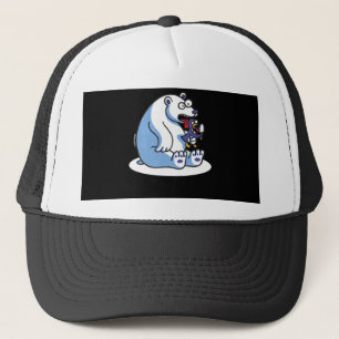 Lårande Polar Bear Penguin Ice Cream Animal Lover Keps