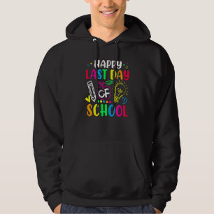 Lärande sommarsemester i Lycklig förra skoldagen Hoodie