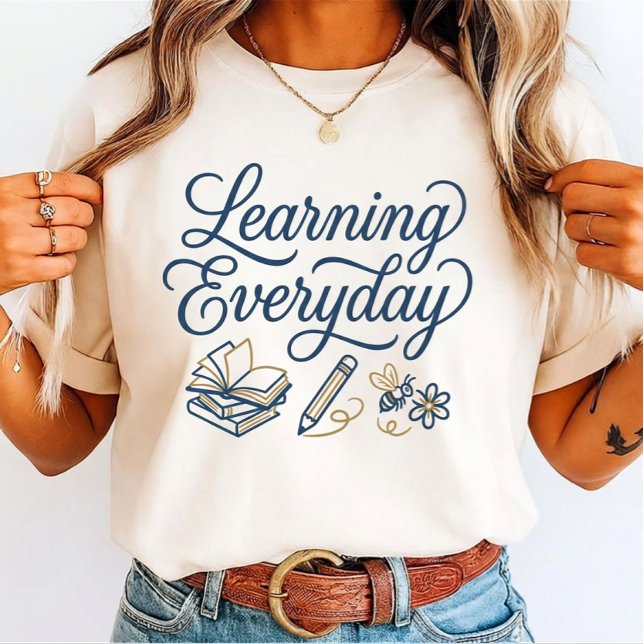 Lärande vardagsskrift för mellanstadieelev t shirt (Skapare uppladdad)