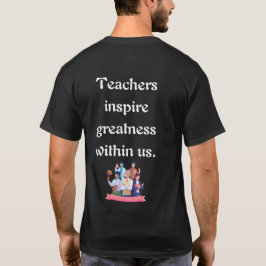 Lärandet börjar med en lärare t shirt