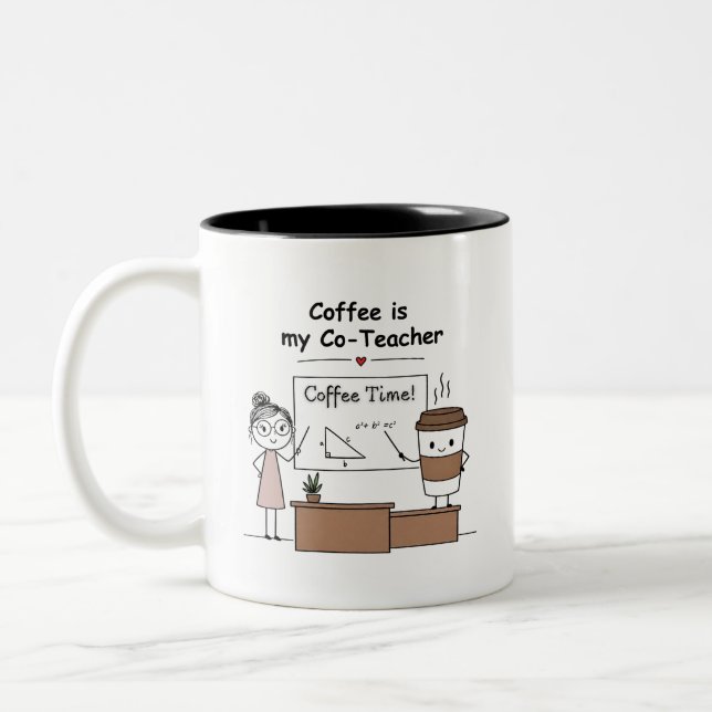 Lärar Kafferecept  Två-Tonad Mugg (Vänster)