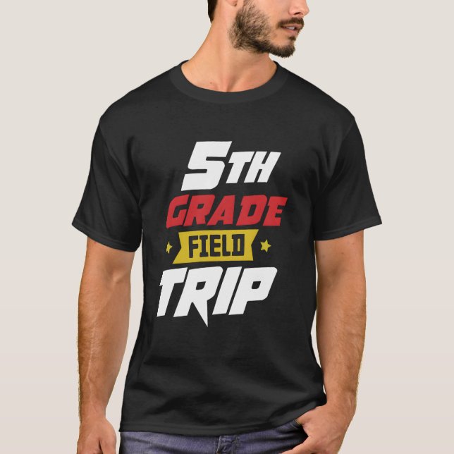 Lärar Team Personal 5:e Klass Skolutflykt T Shirt (Framsida)