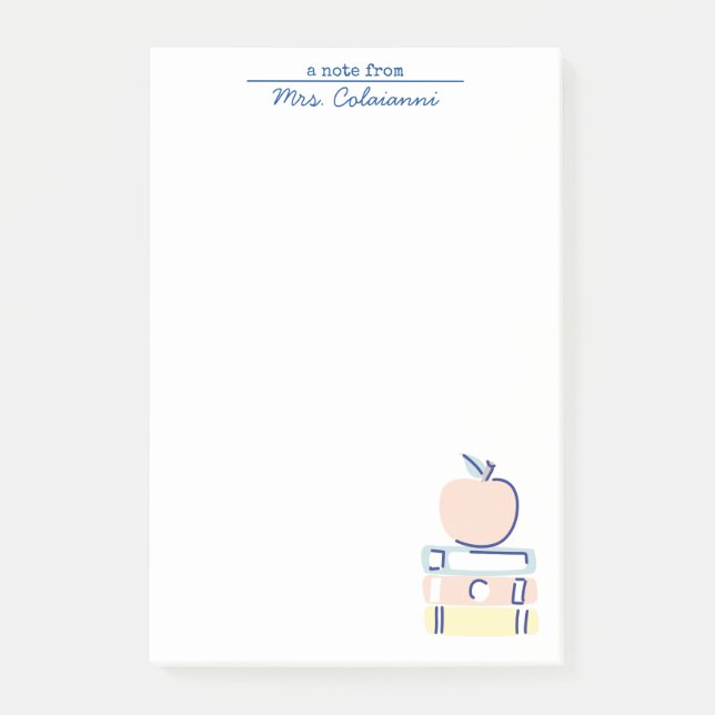 Läraranteckningsblock Post-it Block (Framsida)