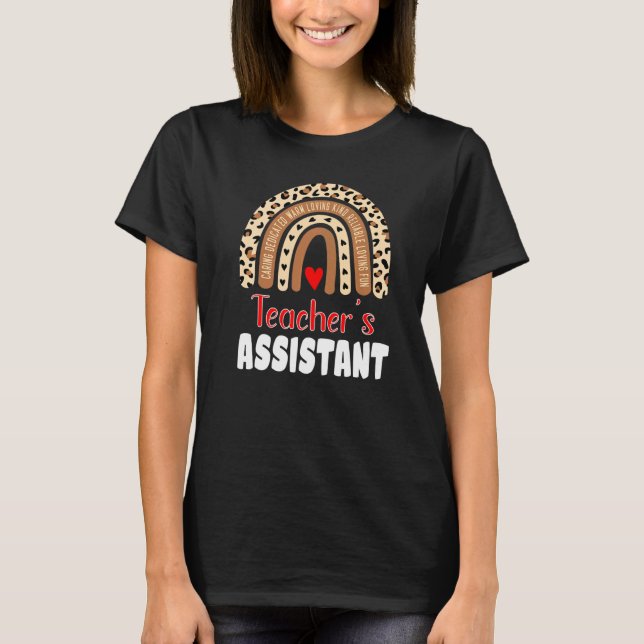 Lärarassistent Stödassistent Specialpedagogik Auti T Shirt (Framsida)