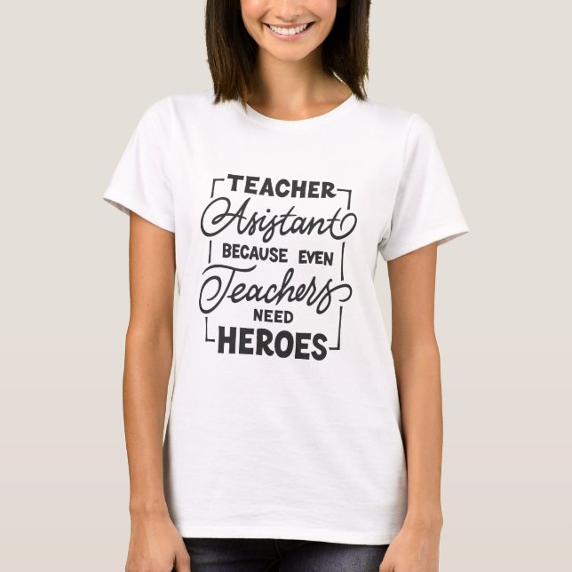Lärarassistent T Shirt (Framsida)