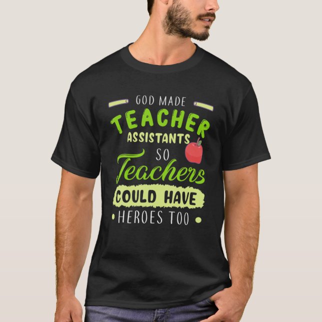 Lärarassistenten Aide Funny Hero Gift T Shirt (Framsida)
