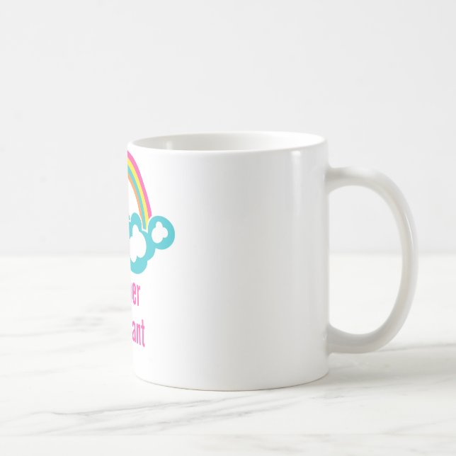 Lärarassistenten Cloud Rainbow Kaffemugg (Höger)