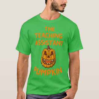 Lärarassistenten Pumpkin Funny Halloween Cos T Shirt