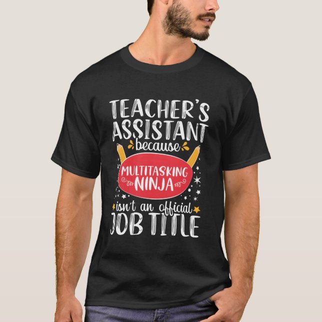 Lärarassistenten vid undervisningsskolan Ninja App T Shirt (Framsida)