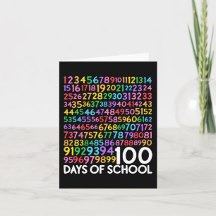 Lärarbarnens dag 100 dagar för matematik kort