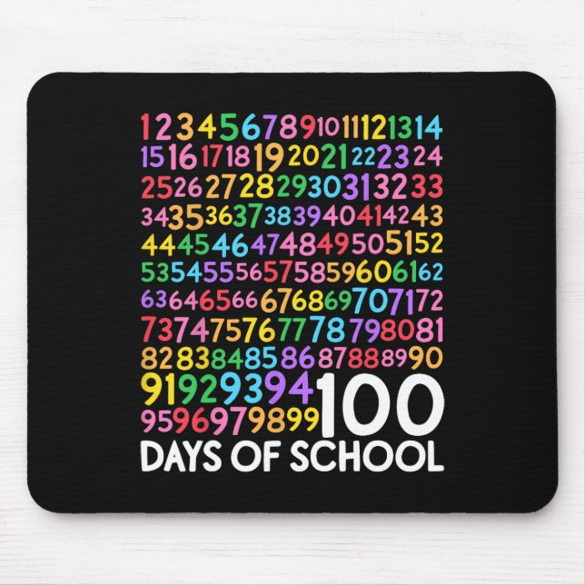 Lärarbarnens dag 100 dagar för matematik musmatta (Framsidan)