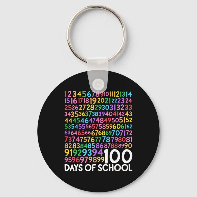 Lärarbarnens dag 100 dagar för matematik nyckelring (Framsida)