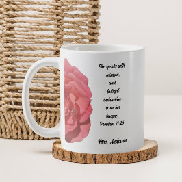 Lärarbedömning, bibelverb 31:26 kaffemugg