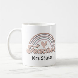 Lärarbedömning Heart Rainbow Tack Kaffemugg