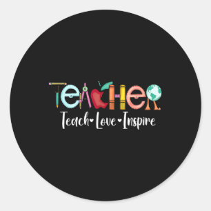 Lärarbedömningsbyte för Teach Kärlek Inspire Teach Runt Klistermärke