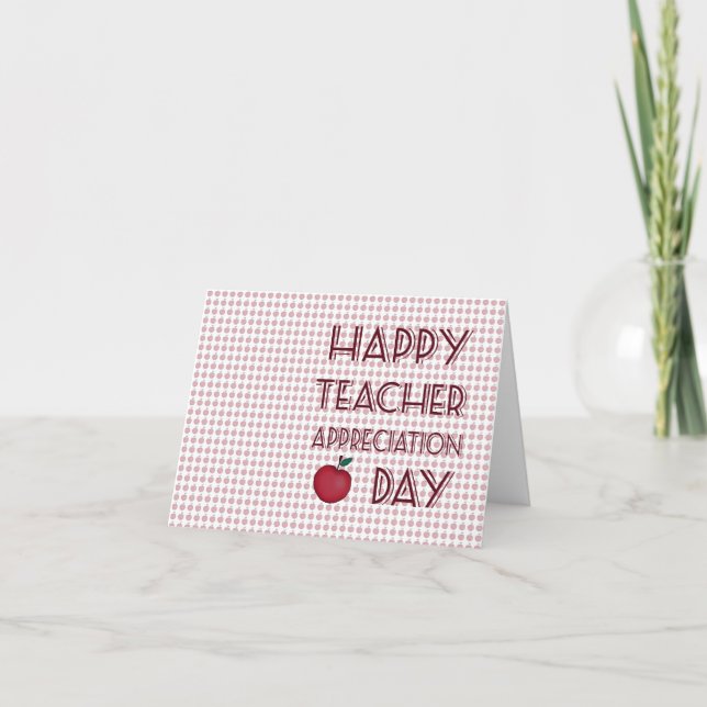 Lärarbedömningsdag Tack Kort (Framsida)