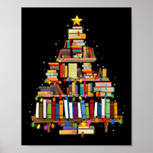 Lärarbibliotekarie i bok Ljus Julgran Poster