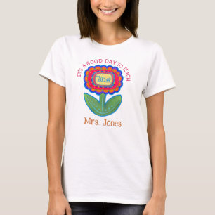 Lärarblommans Bra Personlig T Shirt