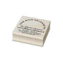 Lärarbokskylt - etikett Modern Adress Namn