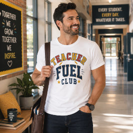 Lärarbränsle Klubb Universitetslag Djärv Blixt Stj T Shirt