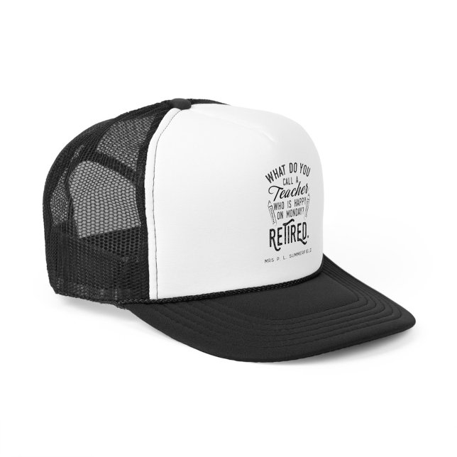 Lärarchef vid Pension Keps (Retired Teacher Personalized Parting Gift Trucker Hat)