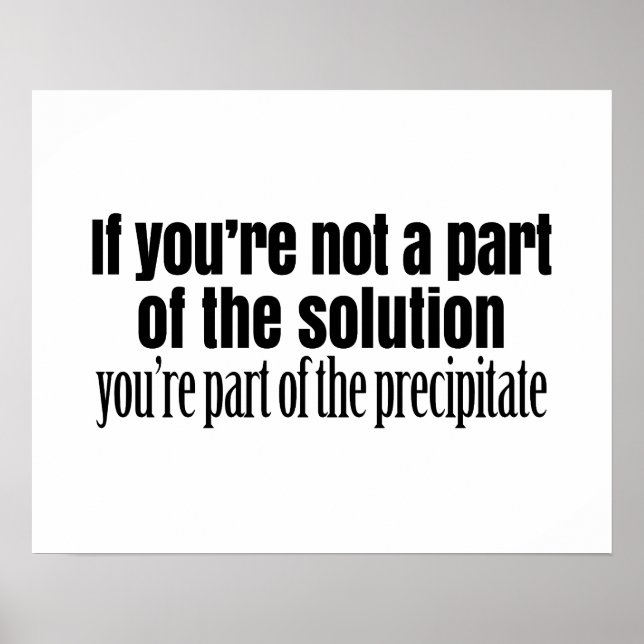 Lärarcitat för funny kemi poster (Framsidan)